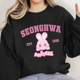 Cute KPOP Aniteez Graphic Print Sweatshirt